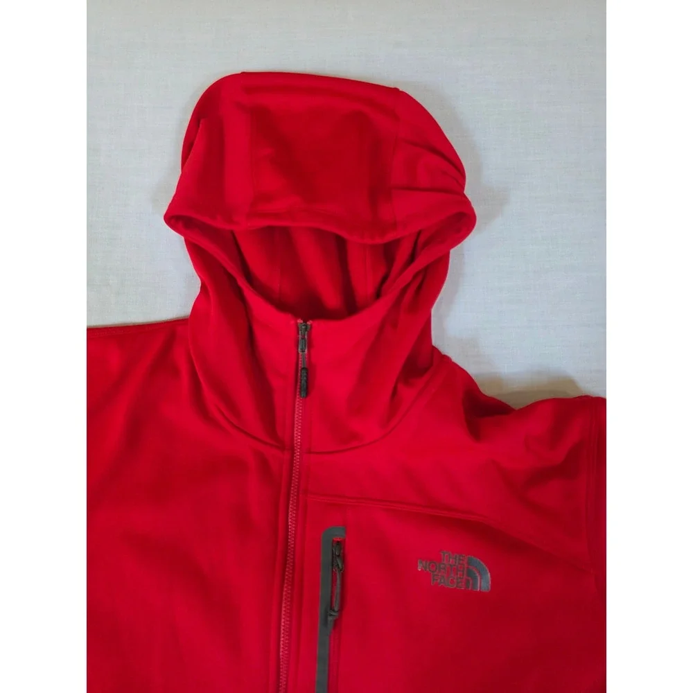 The North Face Canyonlands Softshell Hoodie Full Zip XL Red Gorpcore Hiking